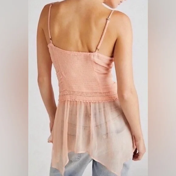 Free People Leah Chiffon Women's Tunic Size S - Picture 2 of 10